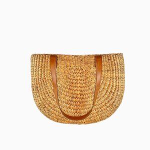 NWT Caitlyn Classic Wicker Tote - Sea + Grass